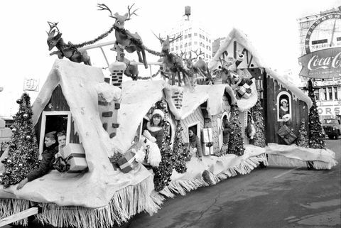 julemanden ved Macys parade i 1964