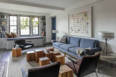 lejlighed, blå sofa