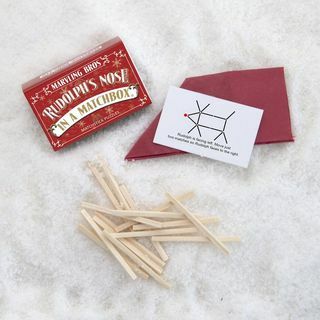Jule-matchstick-gåder, alternative julekiks, julebordfavører, strømpefyld, strømpe