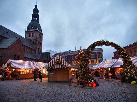Et julemarked i Riga