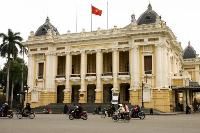 Hanoi operahuset blev bygget af den franske koloniale