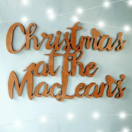 Christmas Metallic Wooden Wall Art