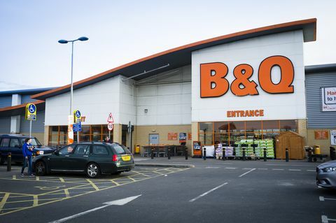 B&Q diy hardwarebutik, Trostre retailpark, Llanelli, Wales Storbritannien