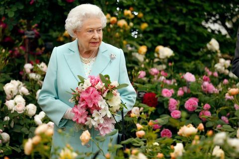 Dronning Elizabeth besøger RHS Chelsea Flower Show 2016 i London, UK mandag den 23. maj 2016.