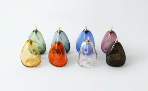 glas design lamper japan glasvarer dekorative gaver lys stadig hus sugahara glasværk