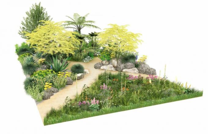 sarah eberle ikonisk havebrugshelt, rhs feature garden, designet af sarah eberle, rhs hampton court palace garden festival 2022