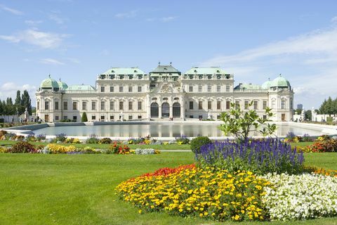 Østrig, Wien, Belvedere-paladset og haver
