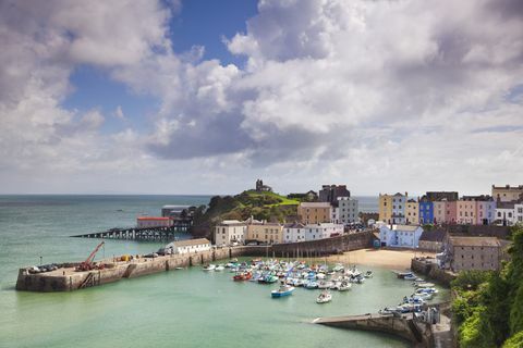 Tenby Wales populære britiske landdistriktsdestinationer for 2018