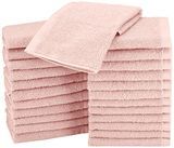 AmazonBasics bomuldsvaskeklude, 24-pakke, kronblad pink