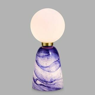 John Lewis + Matthew Williamson Planet Dual Lit Glas Bordlampe, Blå