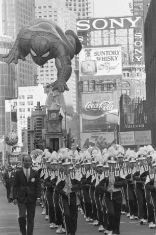 spider man ballon i Thanksgiving day parade