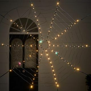 100 LED lys op edderkopper web
