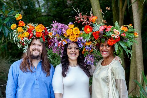 Steve Horrell, Sabrina Ghayour og Arit Anderson - Garden Day 2019-kampagnen