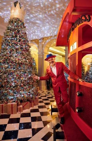 Christian Louboutin designer Claridge's Christmas Tree 2019