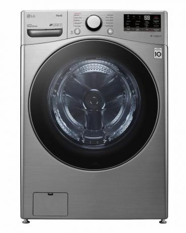 27 tommer. 4,5 cu. ft. Ultra Large Capacity Graphite Steel Front Load Washer med damp- og Wi-Fi-forbindelse