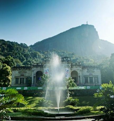 Parque Lage, Team GBs British House-hovedkvarter i Rio de Janeiro, Brasilien, til de olympiske lege i 2016