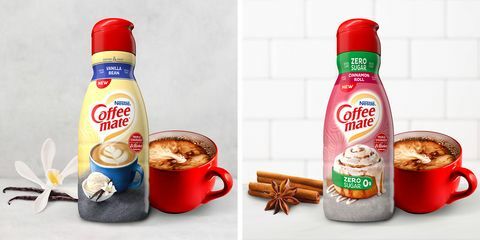 nestle coffee mate vaniljestang og nul sukker kanel rulle creamer smag