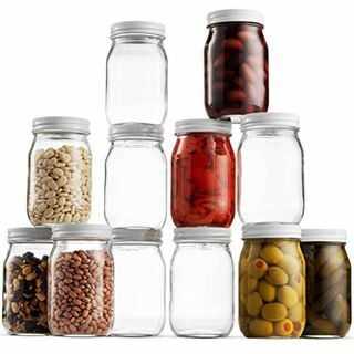 16-Ounce Glass Mason Jars (12)