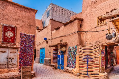 Håndlavede tæpper og tæpper i Marokko