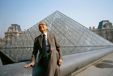 I.M. Pei i Louvre-pyramiden