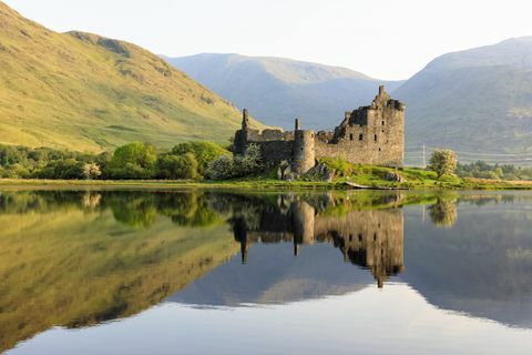 storbritannien, skotland, skotsk højland, argyll og bute, loch ærefrygt, slot ruin kilchurn castle