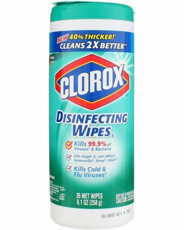 Clorox desinfektionsservietter, der desinficerer frisk duftbeholder