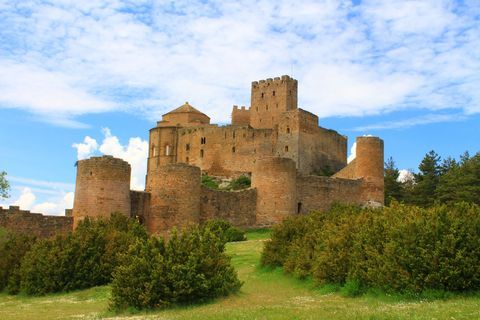 Loarre slot - Huesca-provinsen - Spanien. 