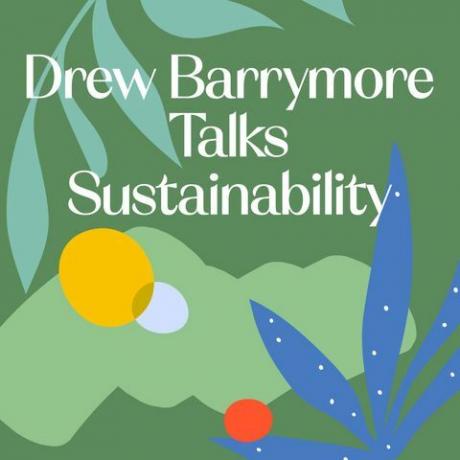 grafik til Drew Barrymore fortæller om bæredygtighed