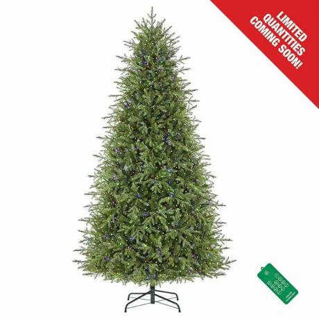 Home Decorators Collection 9 ft. Forbelyst LED Grand Duchess Balsam Gran Kunstigt juletræ