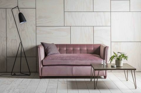 Wayfair fløjls pastelsofa