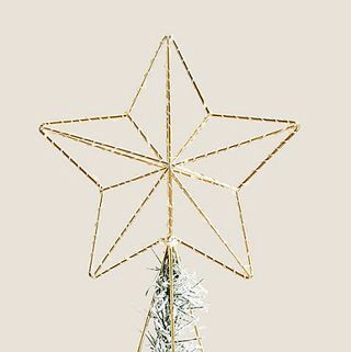 Guld Light Up Star Tree Topper