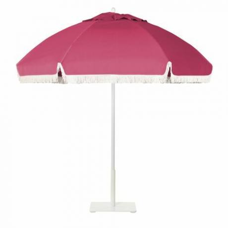 lyserød paraply