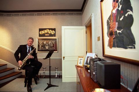 præsident Clinton musiklokale