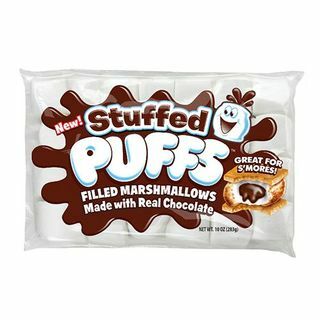 Fyldte puffs Chokoladefyldte marshmallows