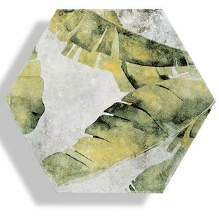 Amazonia EmeraldTropic Porcelæn Hexagon Wall and Floor Tile - 14 in