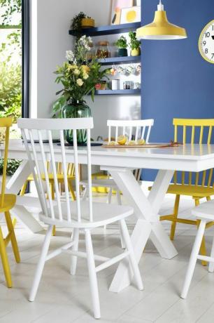 hvidt spisebord, £ 54999, møbler og valg