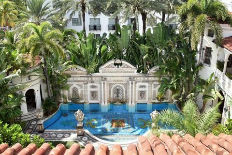 villaen casa casuarina på det tidligere versace palæ, Miami Beach, Florida