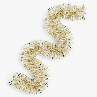 Star Tinsel Garland, Champagne