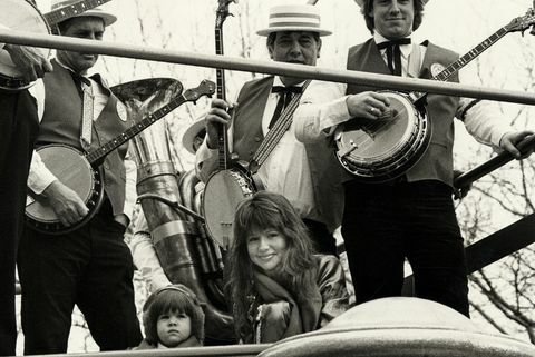 pat zadora ved Macy's Thanksgiving Day parade i 1987