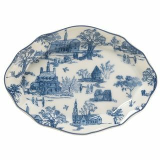 Blue Toile Dish