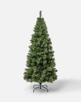 Pre Lit Ridgemere Slim Pine Bristle Tree