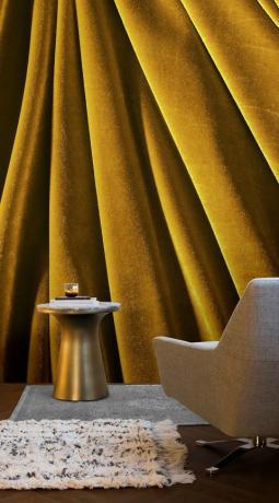 Opulent Velvet-kollektionen fra Murals Wallpaper - guld / gul / sennep