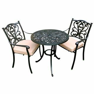 Devon Round Bistro Set, Bronze