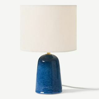 Nooby Bordlampe, Blue Reactive Glaze Keramik