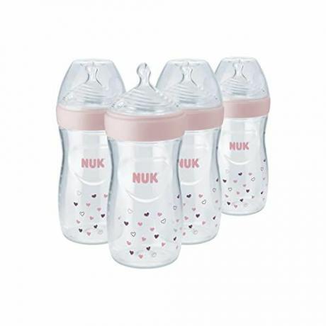 NUK Simply Natural flaske med SafeTemp, 4 Count