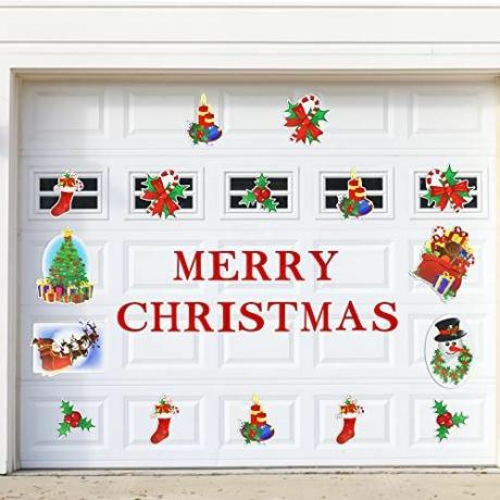 Glædelig jul garagedørsmagneter