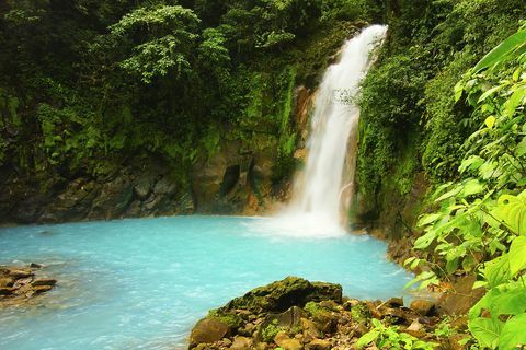 Vandfald på RIo Celeste i Costa Rica