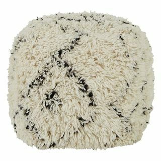 Habitat Gentry Wool Cube fodskammel