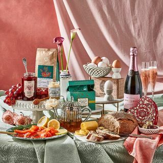 Valentinsdag Champagne morgenmadskasse