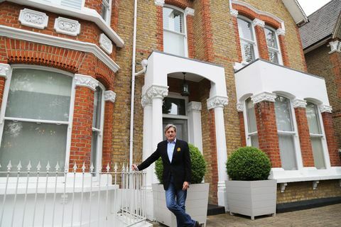 Berømthedshemmeligheder: Nigel Havers ligger foran det store hus, han købte i 1989 i det sydvestlige London
